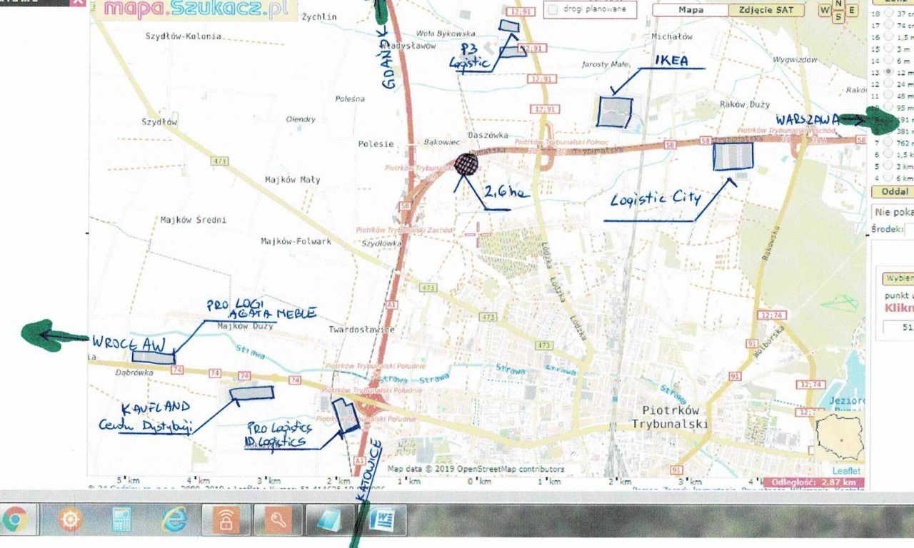 Działka inwestycyjna Piotrków Trybunalski Północ, ul. Wiatraczna. Zdjęcie 3