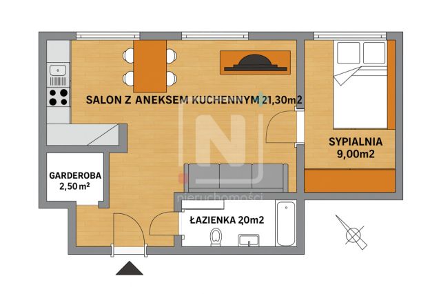 Mieszkanie 2-pokojowe Warszawa Mokotów, ul. Bernardyńska. Zdjęcie 8