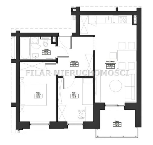 Mieszkanie 3-pokojowe Lubin. Zdjęcie 4