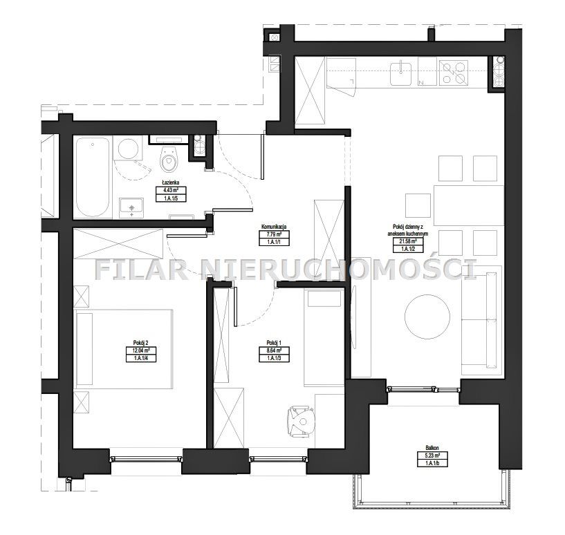 Mieszkanie 3-pokojowe Lubin. Zdjęcie 4