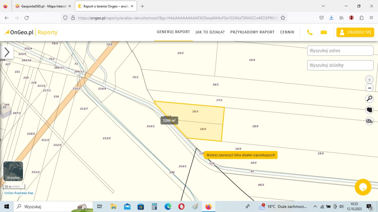 Działka rolna Zawady. Zdjęcie 2