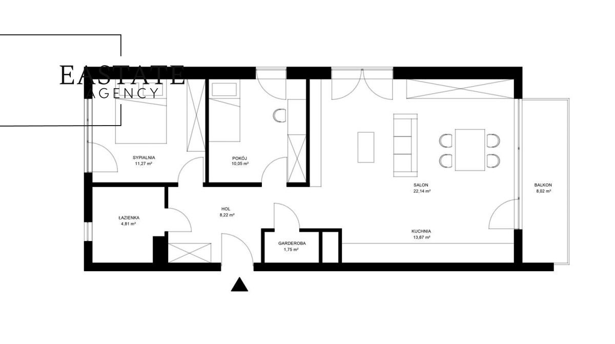 Mieszkanie 3-pokojowe Olsztyn, ul. Armii Krajowej. Zdjęcie 19