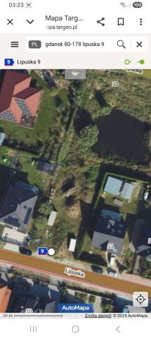 Działka budowlana Gdańsk Kiełpino Górne, ul. Lipuska. Zdjęcie 1