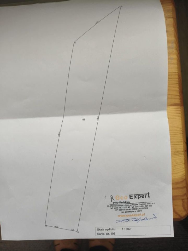 Działka budowlana Sanie. Zdjęcie 2