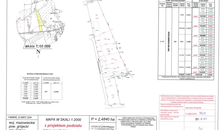 Działka rolna Falęcin