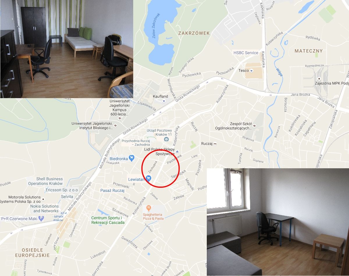 Mieszkanie 2-pokojowe Kraków Ruczaj, ul. Zachodnia