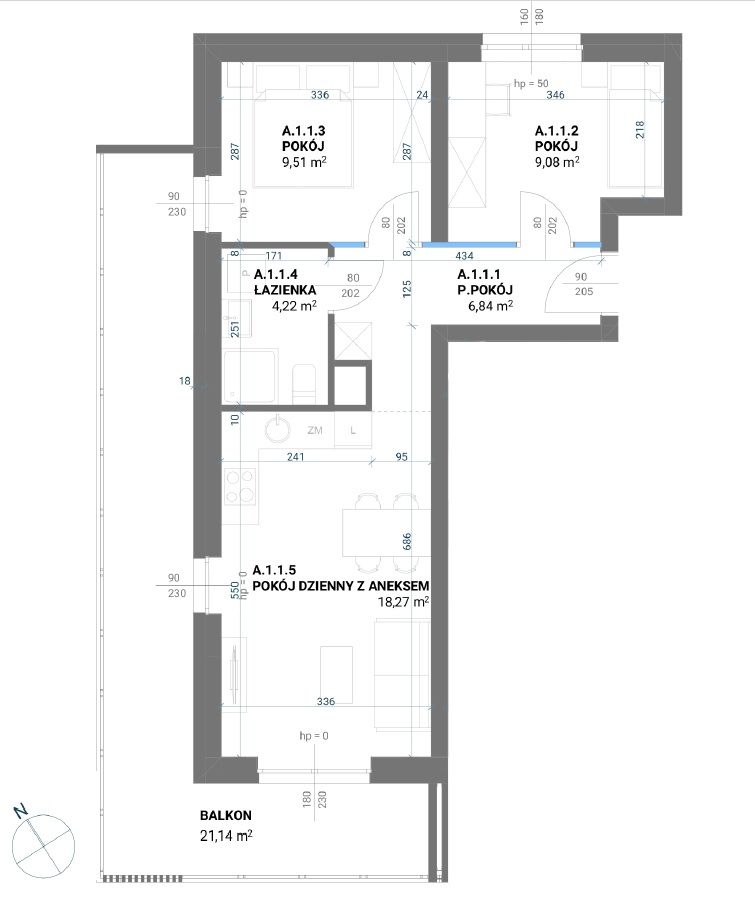 Mieszkanie 3-pokojowe Poznań Górczyn, ul. Romana Dmowskiego. Zdjęcie 11