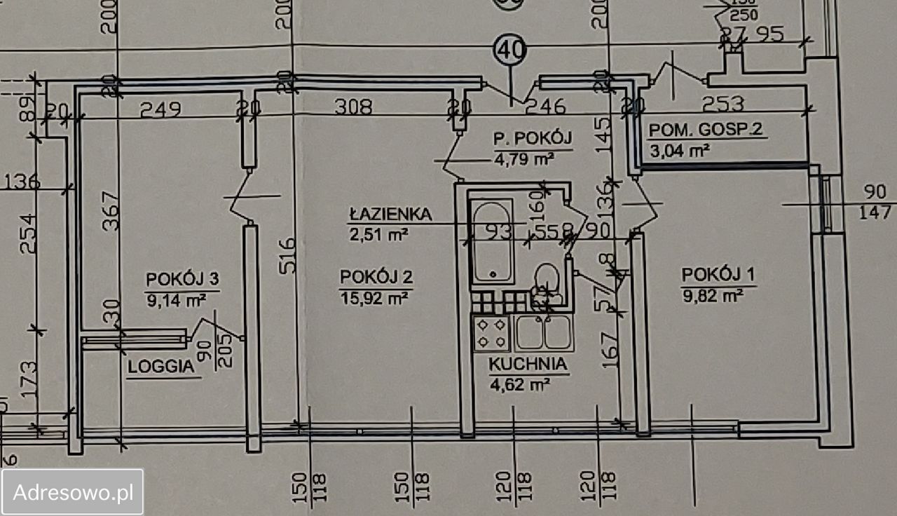 Mieszkanie 3-pokojowe Łódź Polesie, ul. Gazowa. Zdjęcie 10