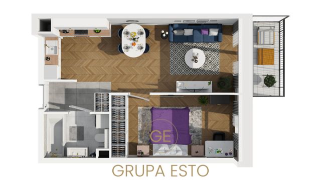 Mieszkanie 2-pokojowe Kraków Podgórze, ul. Rydlówka. Zdjęcie 3