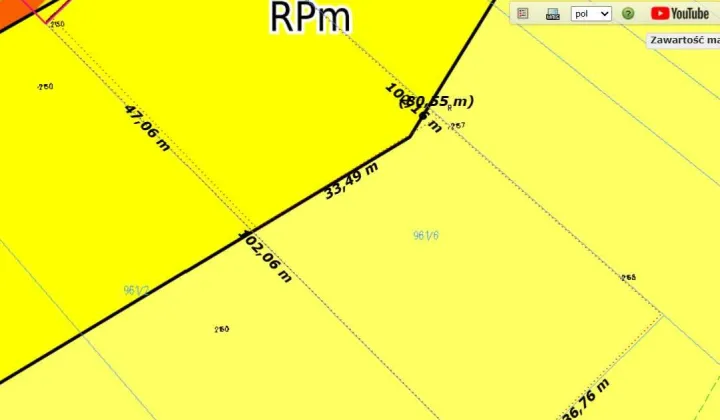 Działka rolno-budowlana Czółna