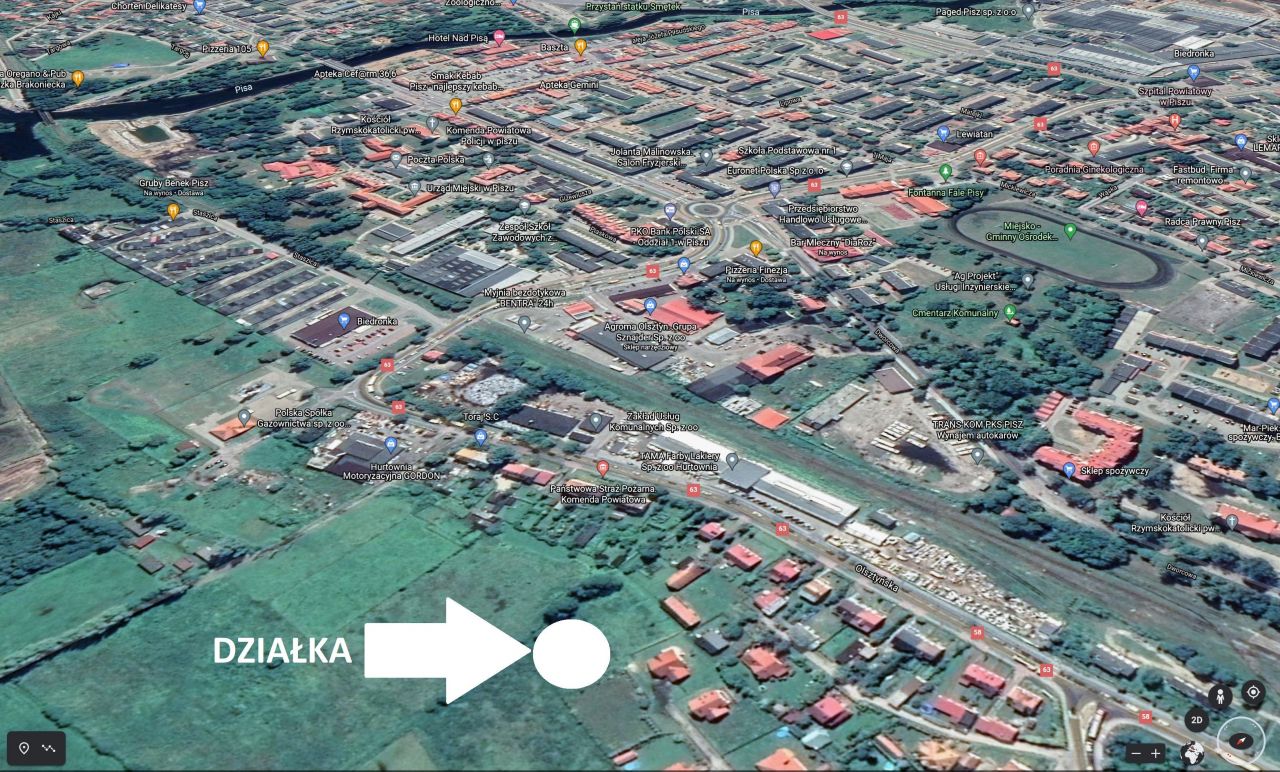 Działka budowlana Pisz, ul. Kominiarska