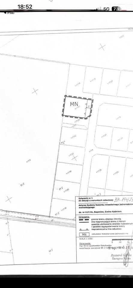 Działka budowlana Kopanina, ul. Wschodnia. Zdjęcie 1