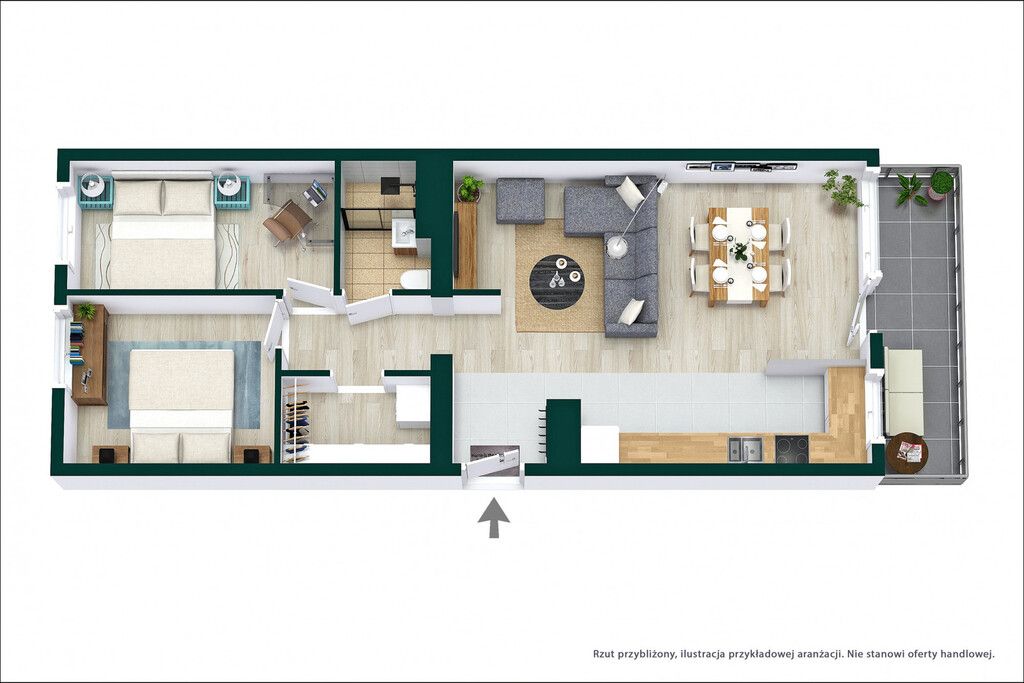 Mieszkanie 3-pokojowe Warszawa Targówek, ul. Turmoncka. Zdjęcie 14