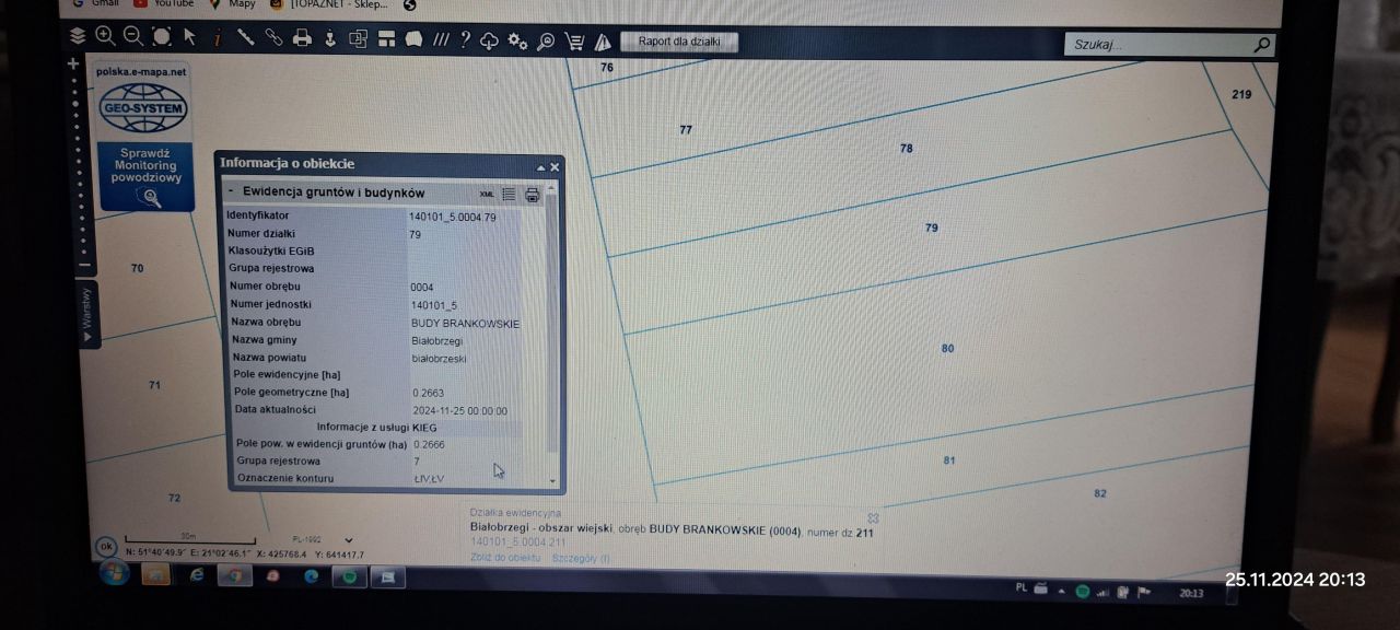 Działka rolna Budy Brankowskie. Zdjęcie 7