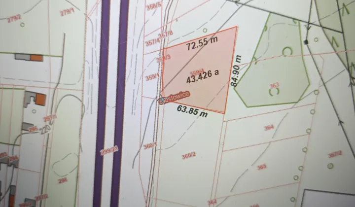 Działka inwestycyjna Słostowice