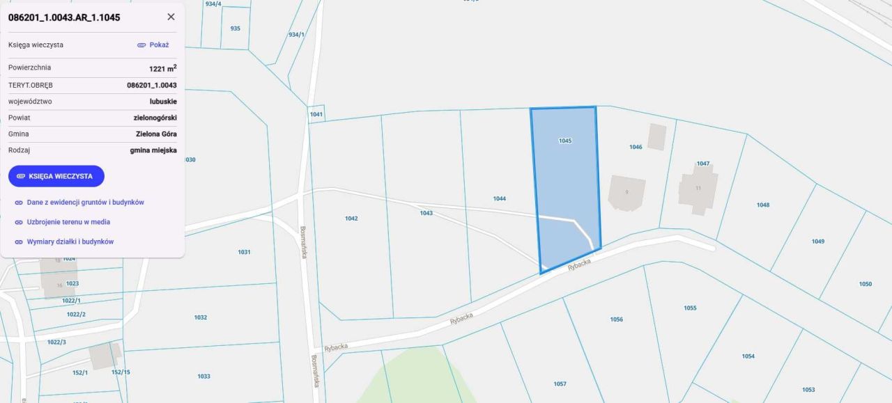 Działka budowlana Zielona Góra Stary Kisielin, ul. Żeglarska. Zdjęcie 4