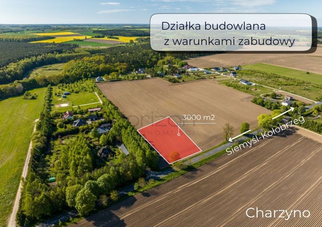 Działka budowlana Charzyno, ul. Wojska Polskiego. Zdjęcie 1