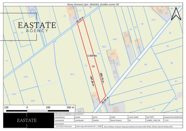Działka rolna Nowy Drzewicz. Zdjęcie 3