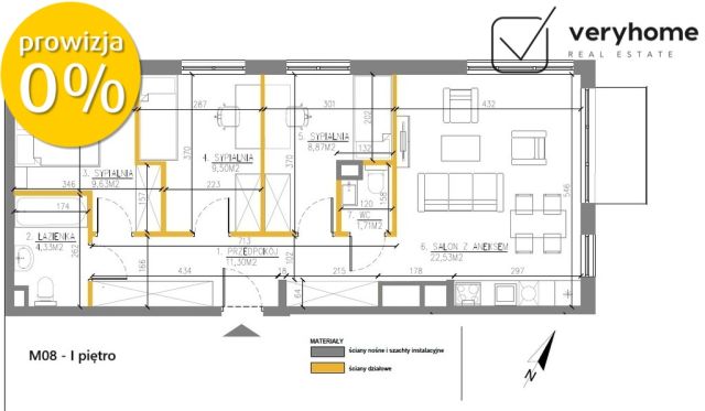 Mieszkanie 4-pokojowe Kraków Prądnik Biały, ul. Zygmunta Glogera. Zdjęcie 11