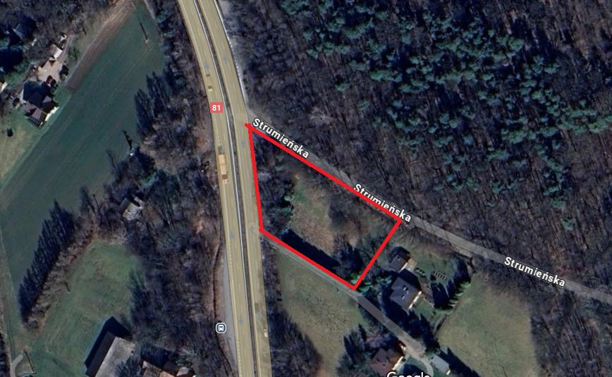 Działka inwestycyjna Pawłowice Dębina, ul. Strumieńska