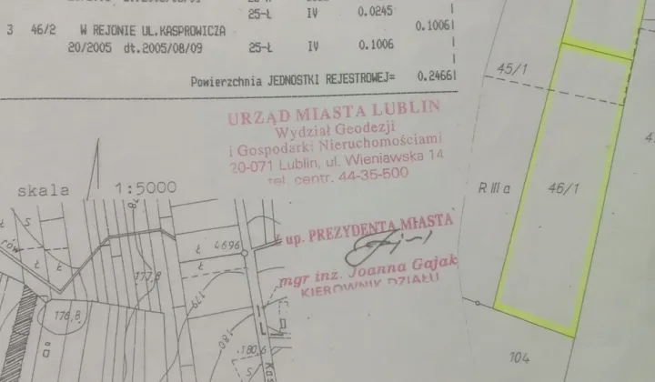 Działka inwestycyjna Lublin, ul. Hajdowska