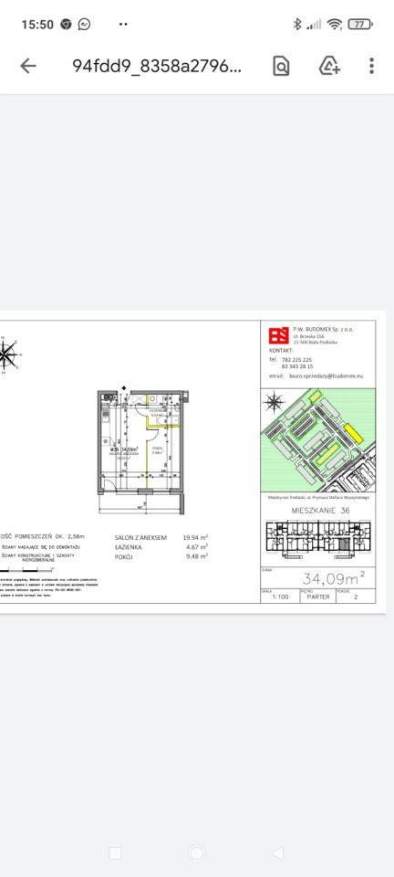 Mieszkanie 2-pokojowe Międzyrzec Podlaski, ul. Prymasa Stefana Wyszyńskiego. Zdjęcie 8