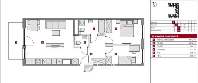 Mieszkanie 3-pokojowe Warszawa Ursus, ul. Ryżowa. Zdjęcie 12