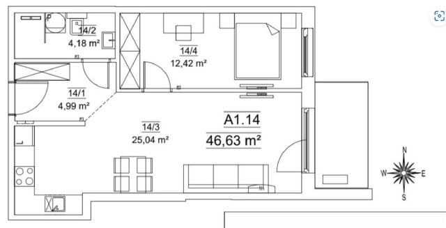 Mieszkanie 2-pokojowe Kraków Prądnik Biały, ul. Bratysławska. Zdjęcie 17