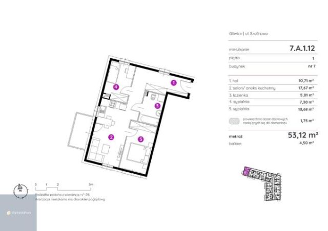 Mieszkanie 3-pokojowe Gliwice, ul. Szafirowa. Zdjęcie 15