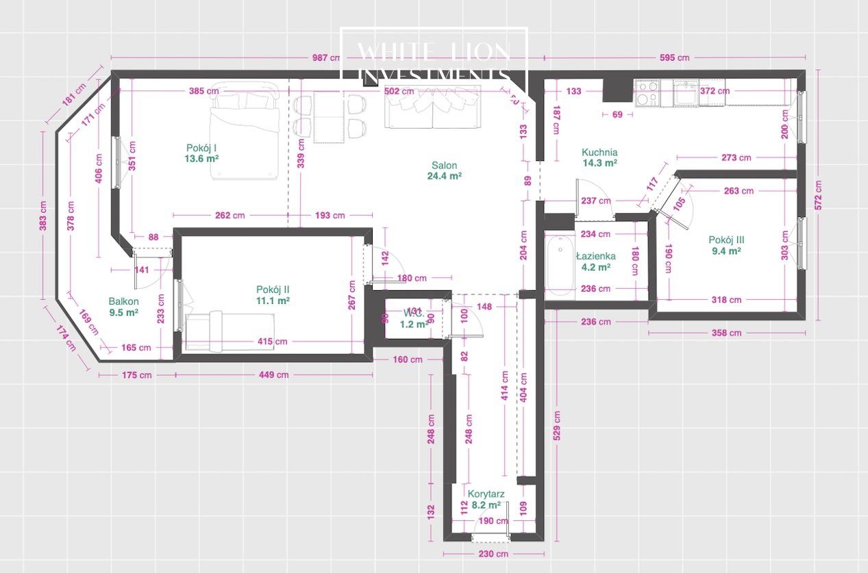 Mieszkanie 4-pokojowe Warszawa Mokotów, ul. Odolańska. Zdjęcie 21