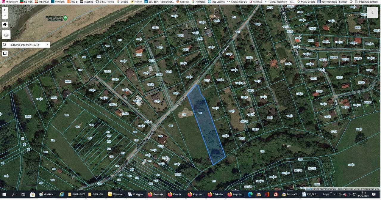 Działka rekreacyjna Arciechów, ul. Kapitańska