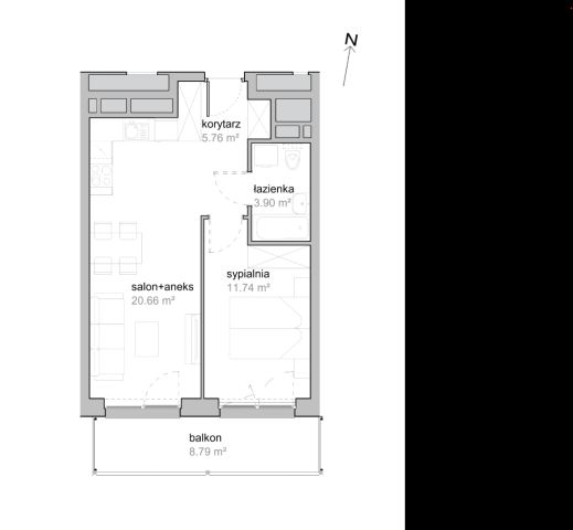 Mieszkanie 2-pokojowe Wrocław Tarnogaj, ul. Piękna. Zdjęcie 7