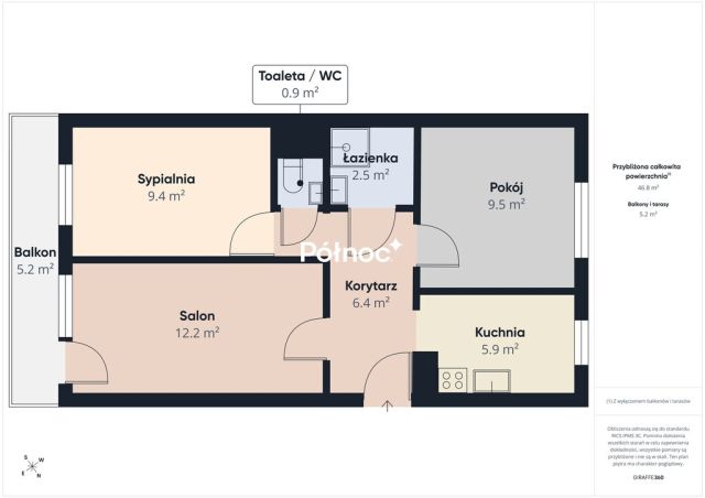 Mieszkanie 3-pokojowe Białystok Centrum, ul. Wąska. Zdjęcie 3