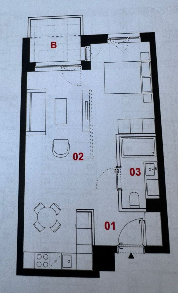 Mieszkanie 1-pokojowe Łódź Śródmieście, ul. Tramwajowa. Zdjęcie 5