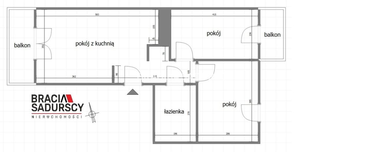 Mieszkanie 3-pokojowe Kraków Opatkowice, ul. Macieja Dębskiego. Zdjęcie 13