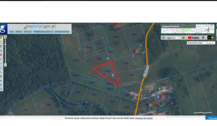 Działka budowlana Nowa Wieś Przywidzka, ul. Zielona