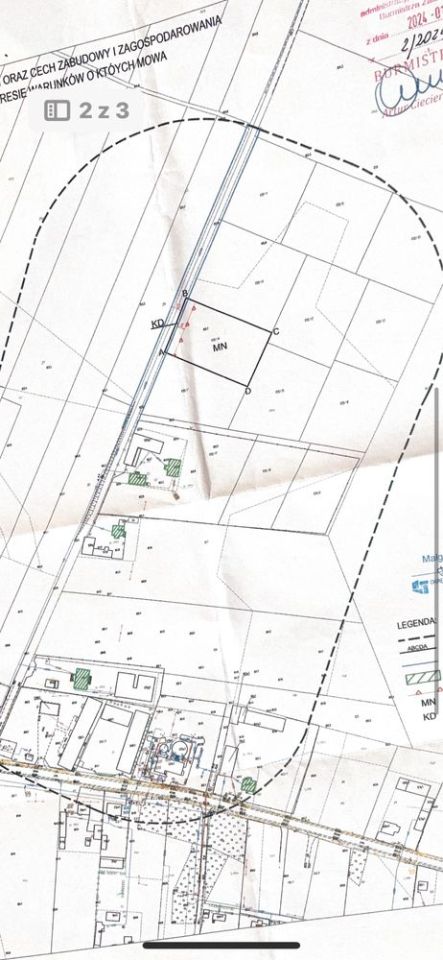 Działka rolno-budowlana Henrysin. Zdjęcie 2