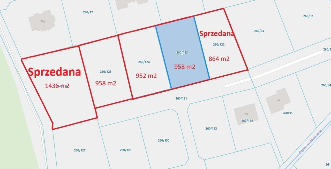 Działka budowlana Krzeczyn. Zdjęcie 1