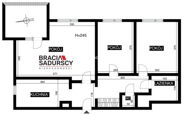 Mieszkanie 3-pokojowe Kraków Nowa Huta, os. Piastów. Zdjęcie 14