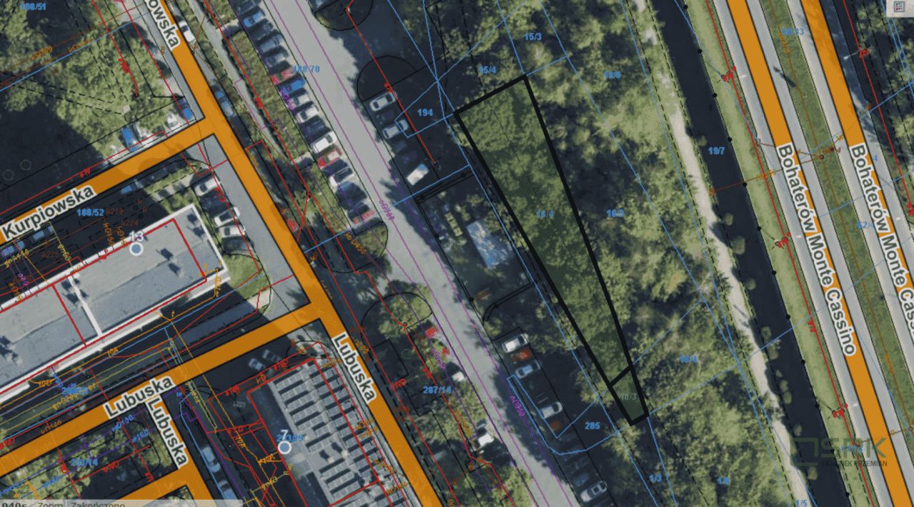 Działka Katowice Bogucice, ul. Bohaterów Monte Cassino. Zdjęcie 1