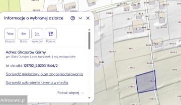 Działka budowlana Gliczarów Górny, ul. Wierchy