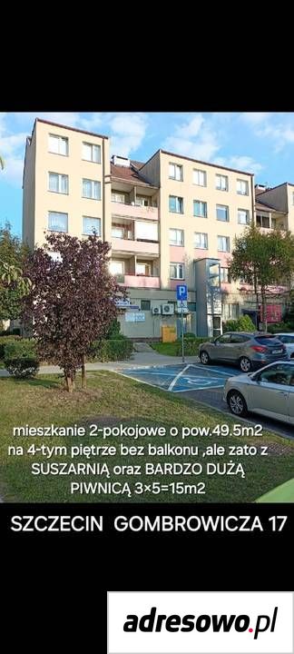Mieszkanie 2-pokojowe Szczecin Majowe, ul. Witolda Gombrowicza. Zdjęcie 1