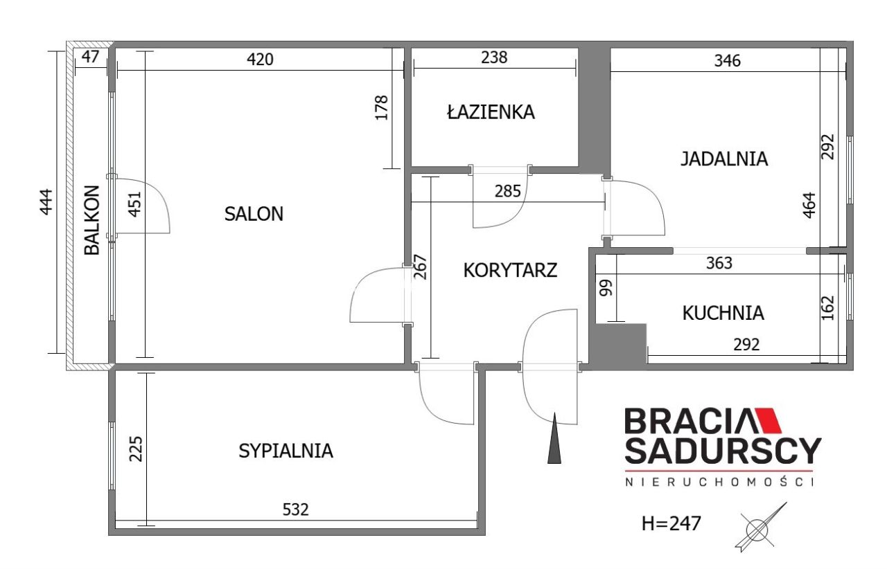 Mieszkanie 3-pokojowe Kraków, ul. ks. Piotra Ściegiennego. Zdjęcie 21