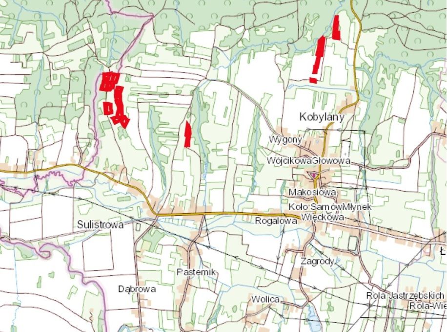 Działka inna Kobylany