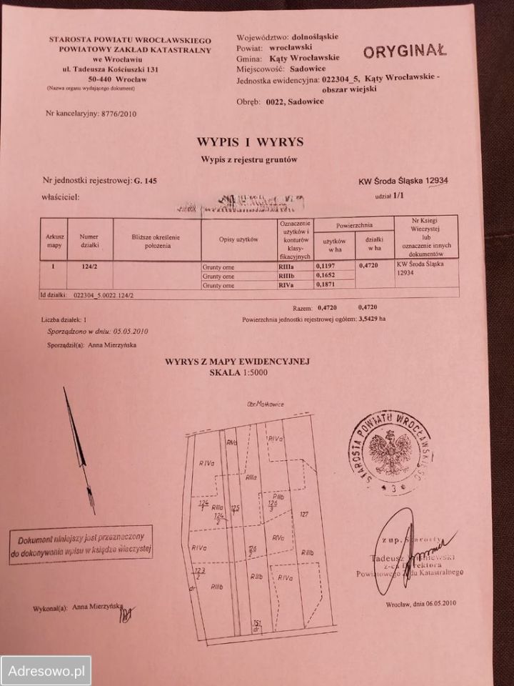 Działka rolna Sadowice, al. Świerkowa. Zdjęcie 2
