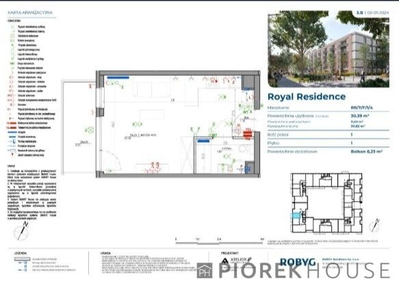 Mieszkanie 1-pokojowe Warszawa Wilanów, ul. Adama Branickiego. Zdjęcie 1