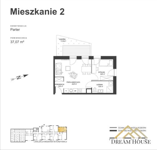 Mieszkanie 2-pokojowe Gdańsk Wrzeszcz, ul. Szczepana Pileckiego. Zdjęcie 10