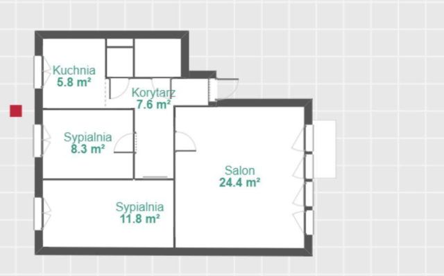 Mieszkanie 3-pokojowe Zgierz Krzywie, ul. Kamienna. Zdjęcie 1