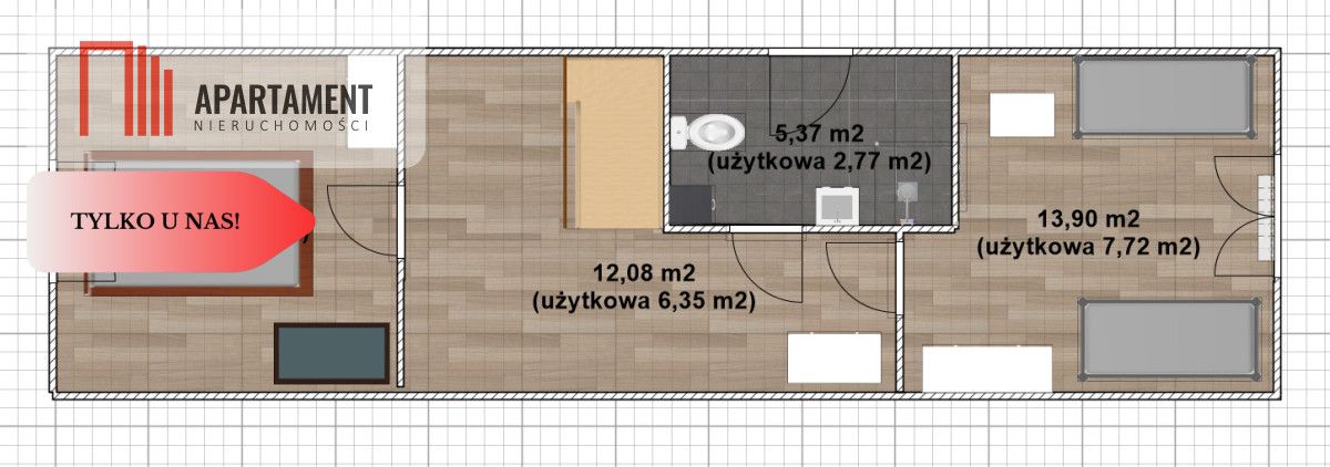 dom wolnostojący, 3 pokoje Brzezie. Zdjęcie 31