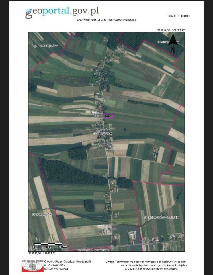 Działka rolna Obliźniak. Zdjęcie 2